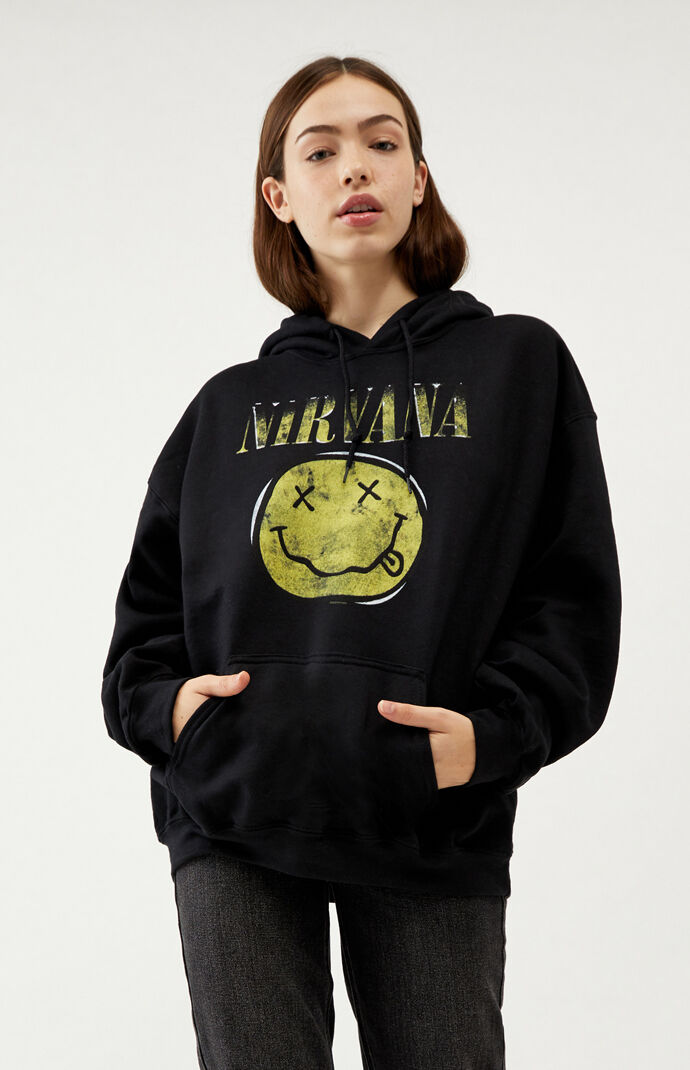 nirvana warped smile hoodie