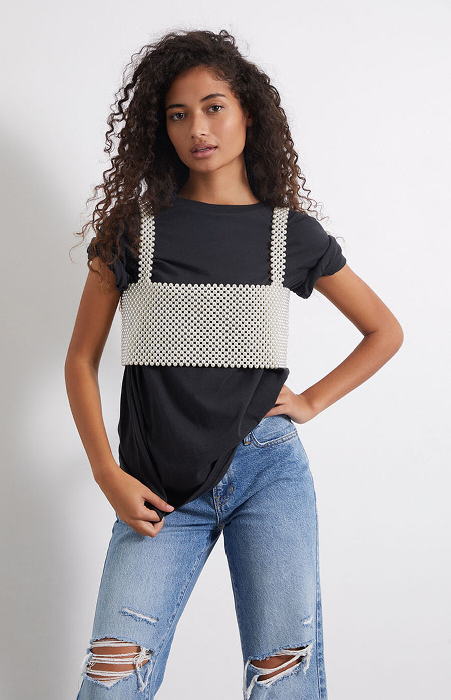 Pearl Tank Top - White