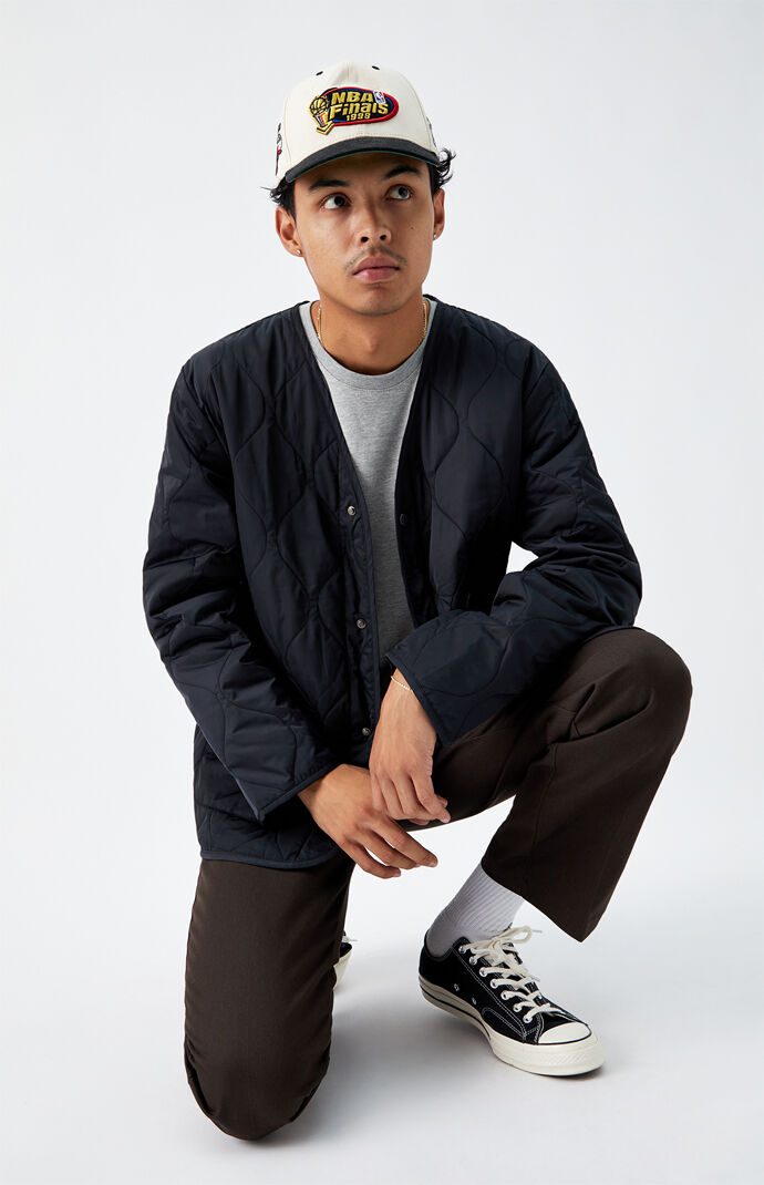 Quilted Snap Button Jacket