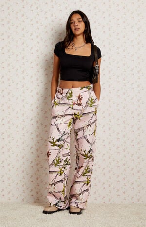 Pink Camo Baggy Sweatpants Pink Camo Baggy Sweatpants image number 1