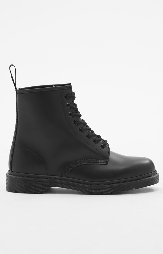 1460 Mono Leather Black Boots