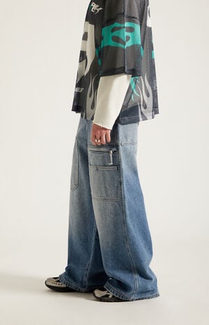 Ryder Ultra Baggy Jeans Zippered&nbsp;Medium Blue image number 3