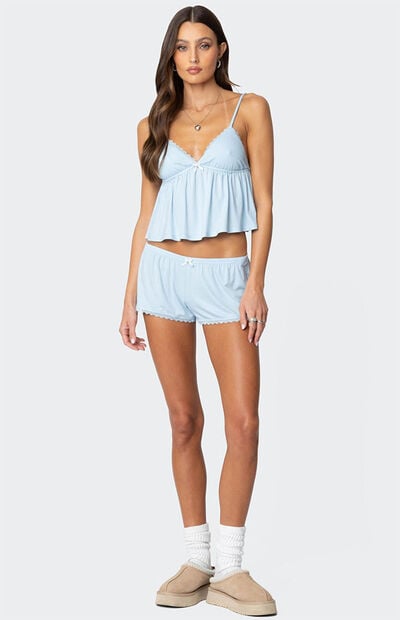 Raw Edge Babydoll Tank
