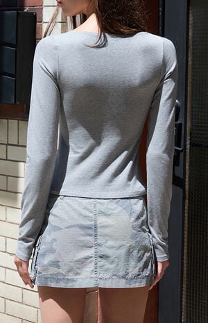 Melange Amara Surplice Long Sleeve Top image number 3