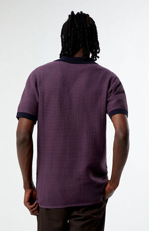 Purple Jacquard Button Down Shirt image number 4