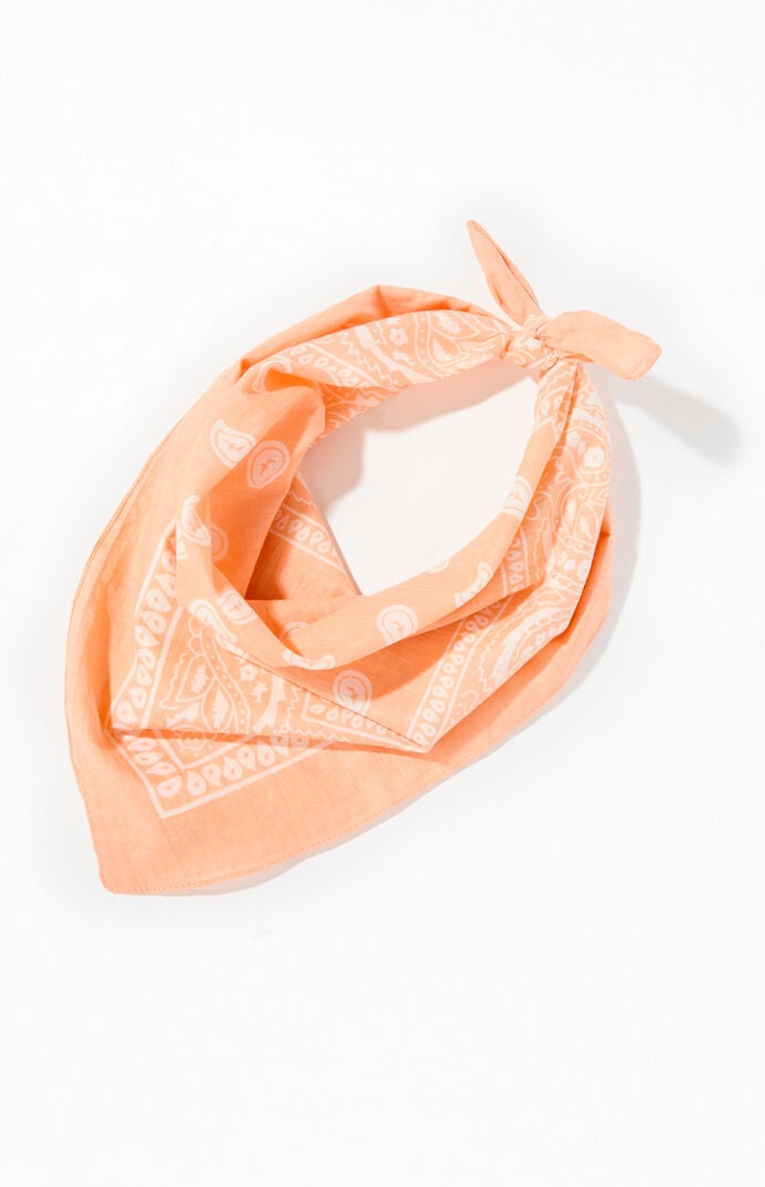 新品未使用 TIMEWORN CLOTHING BANDANA ORANGE Time and Tru Women's Western Star Bandana, Orange Mango, One