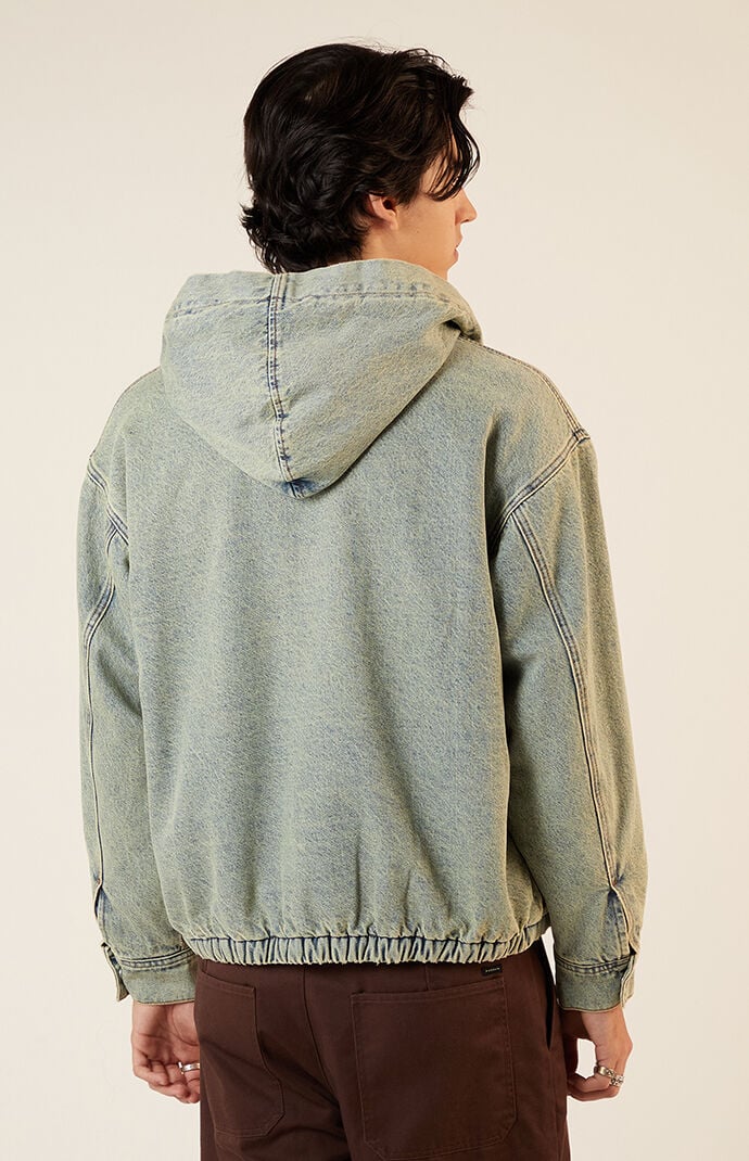 Pacsun Light Indigo Hooded Denim Jacket