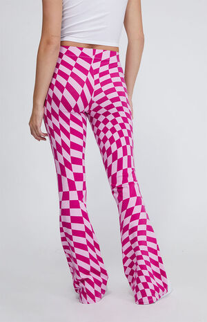 Trippy Checker Flare Pants image number 3
