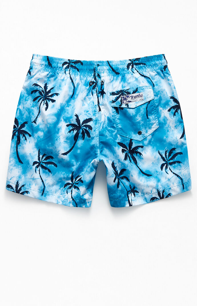 Tie-Dyed Palm 16" Swim Trunks