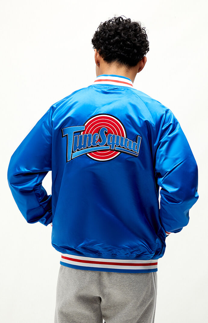 Mitchell Ness Space Jam Satin Varsity Jacket PacSun