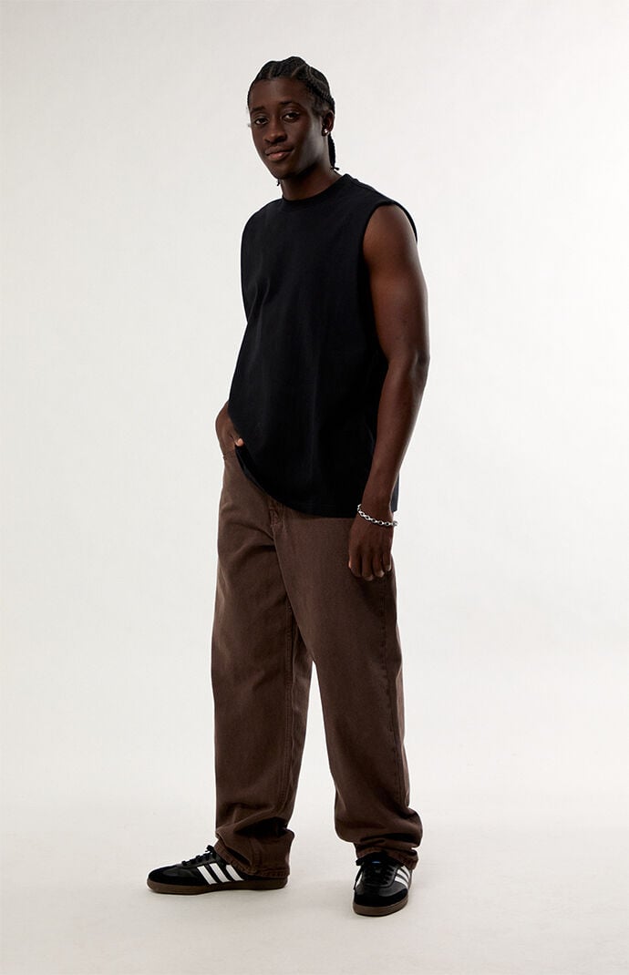 Vans Brown Check-5 Loose Jeans