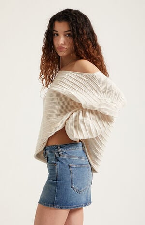 Bella Stretch Dark Indigo Mid Rise Denim Mini Skirt image number 3