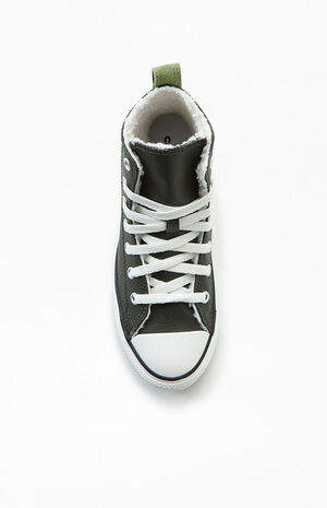 Kids Leather Lined Utility High Top Shoes image number 5
