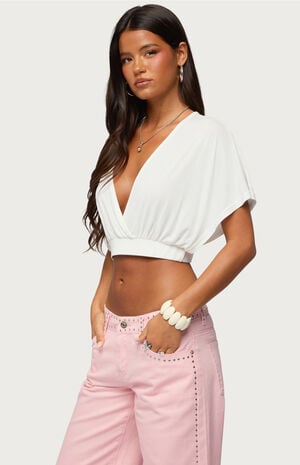 Candela V-Neck Cropped Top image number 2