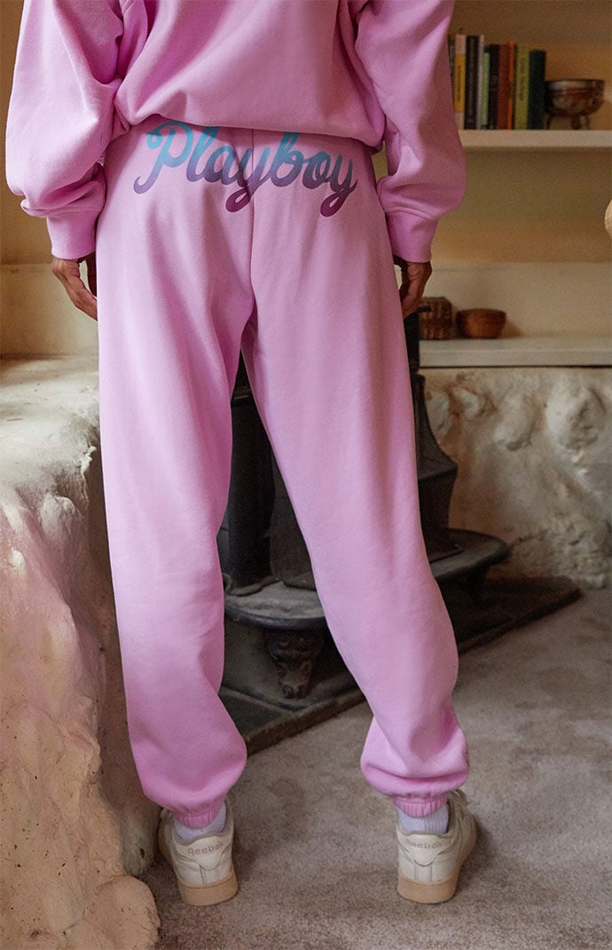 Playboy By PacSun Pink Aurora Sweatpants PacSun