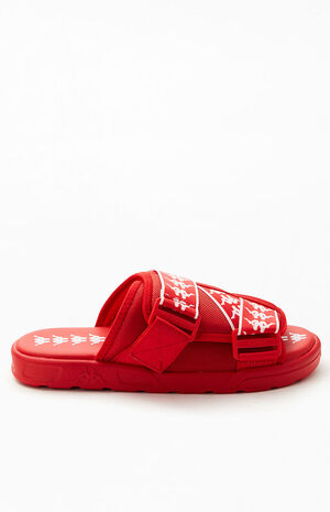 Red 222 Banda Mitel Slide Sandals