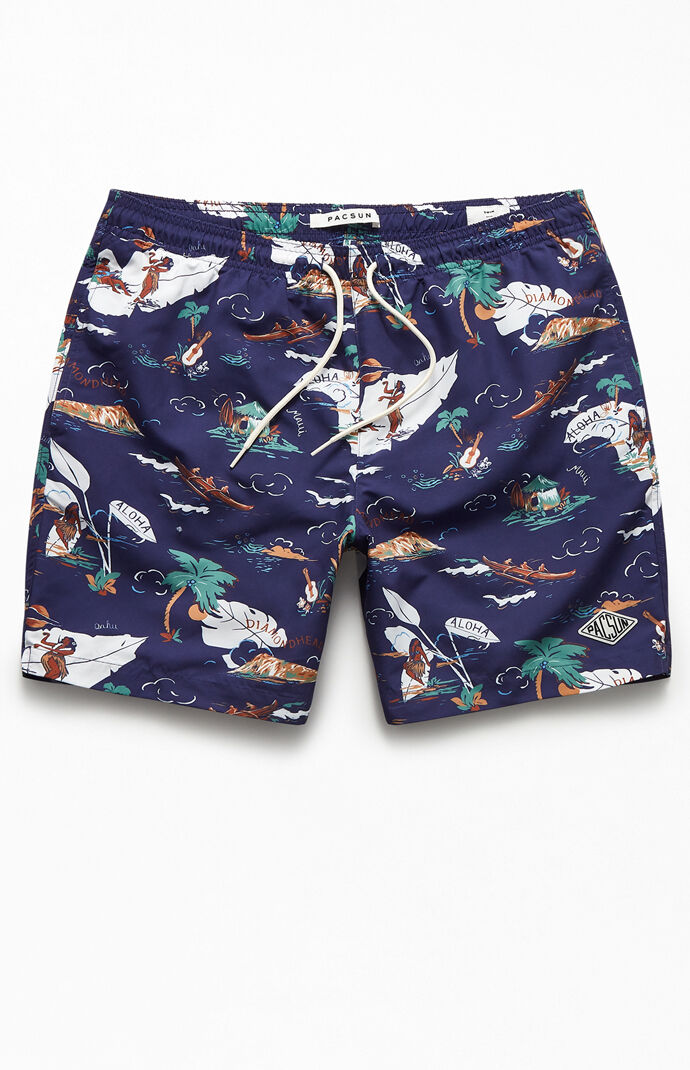 Aloha Tropic 17" Swim Trunks