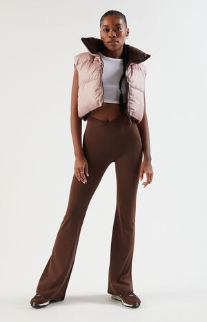 PAC WHISPER Active Crossover Flare Yoga Pants image number 2