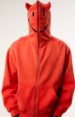 Smiley Devil Full Zip Hoodie image number 1