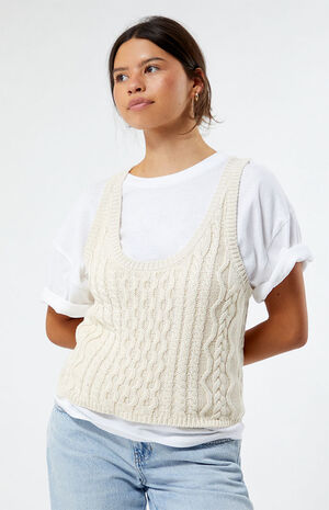 High Tide Cable Knit Tank Top image number 2