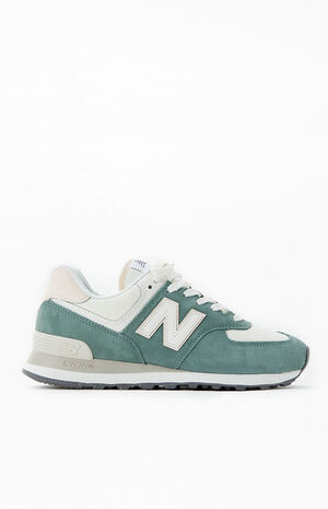 Women's Green 574 Sneakers image number 1