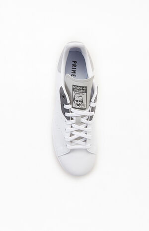 White & Gray Stan Smith Shoes image number 5