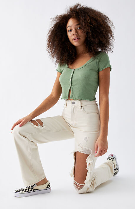 off white boyfriend jeans
