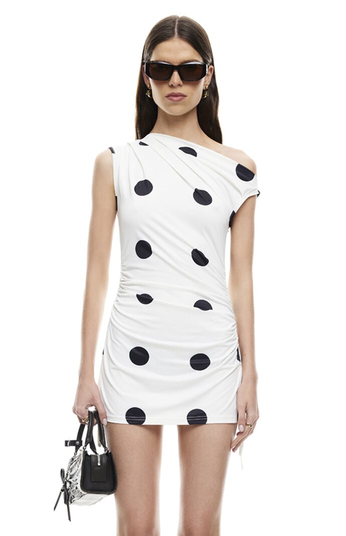 LIONESS Original Sin One Shoulder Mini Dress