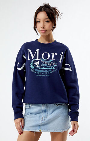 Navy St. Moritz Crew Neck Sweatshirt image number 1