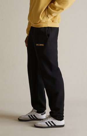 Black Heavy Fleece Sweatpants image number 4