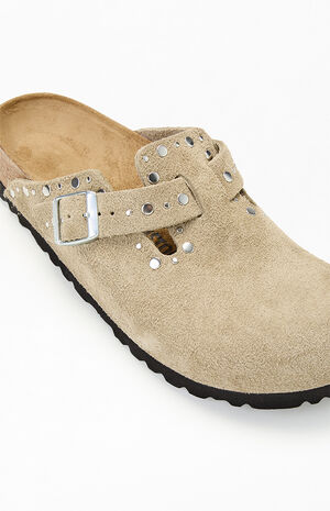 Women's Boston Rivets Clog Taupe image number 6