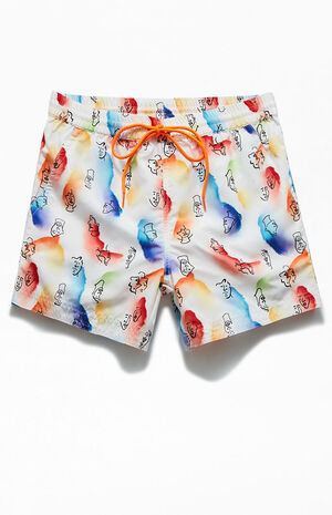 Abstract Shape 15" Swim Trunks image number 1