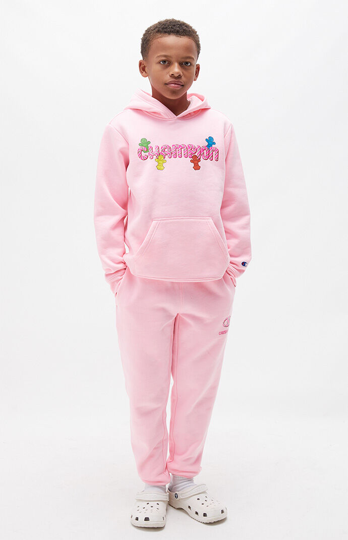 Kids pink champion hoodie online