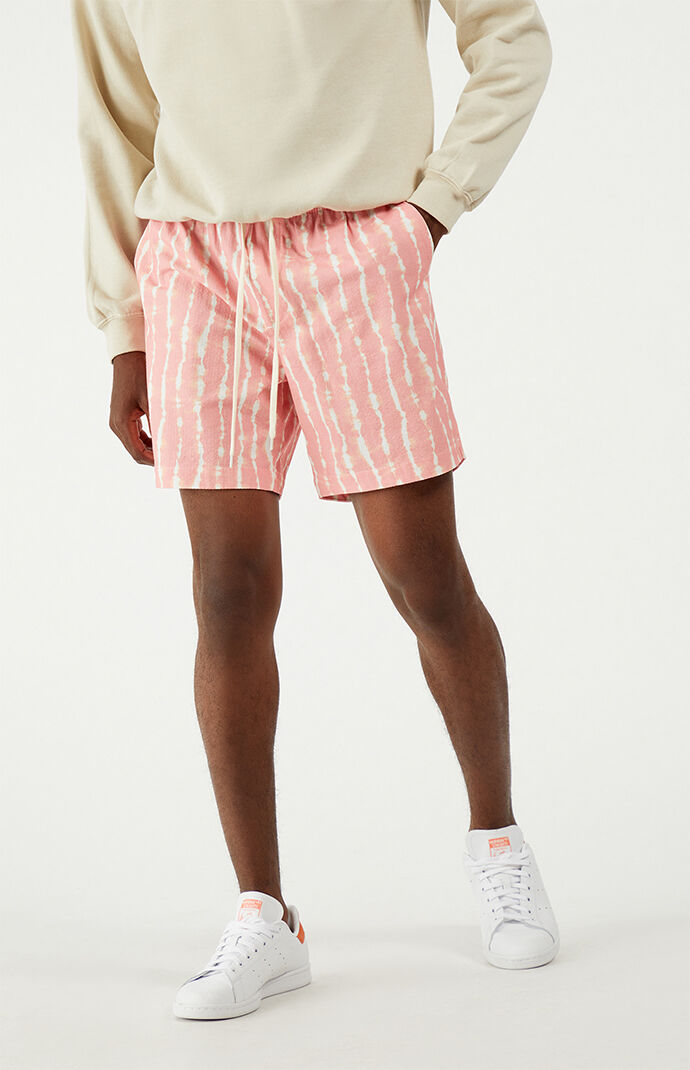 Striped Seersucker Volley Shorts