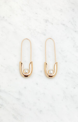 Pearl Pin Earrings image number 1