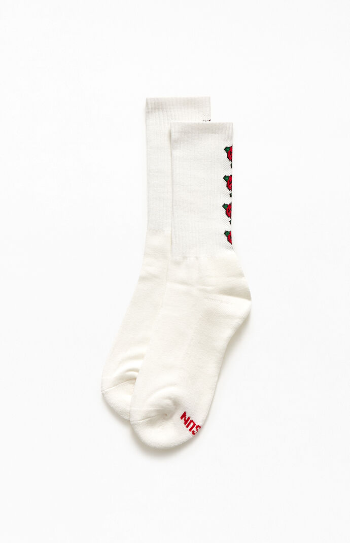Recycled Rose Crew Socks