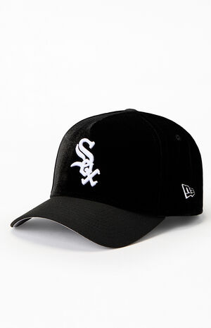 x PS Reserve Black Chicago White Sox 9FORTY Velvet Snapback Hat image number 4