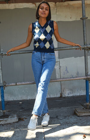 Navy Riley Sweater Vest image number 4