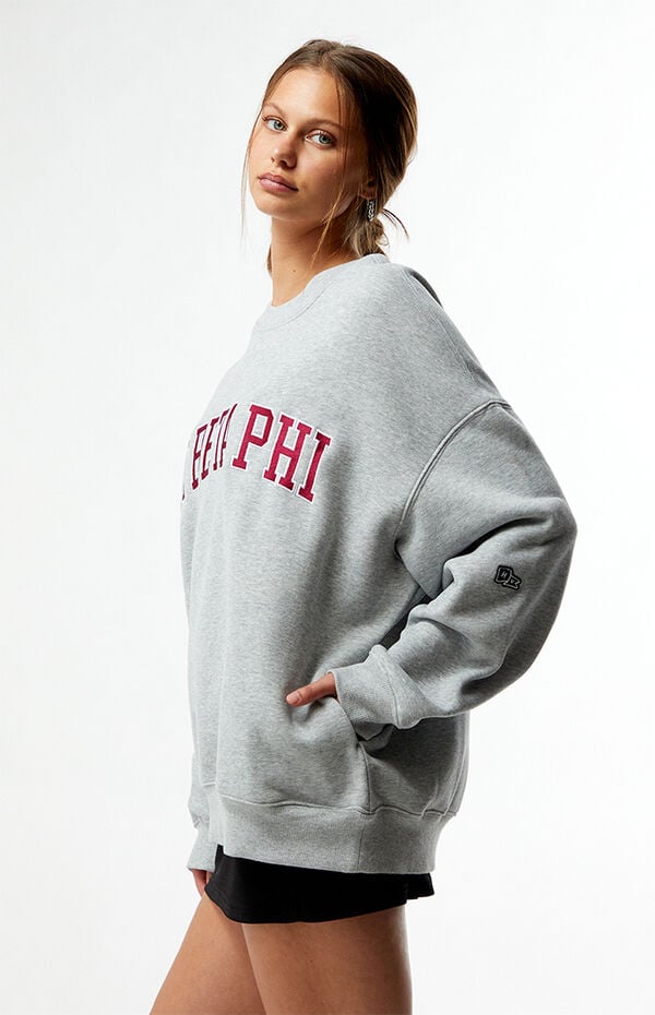 HYPE & VICE Pi Beta Phi Offside Crew Neck Oversized Sweatshirt