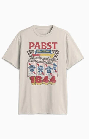 Pabst Blue Ribbon Checker T-Shirt image number 1