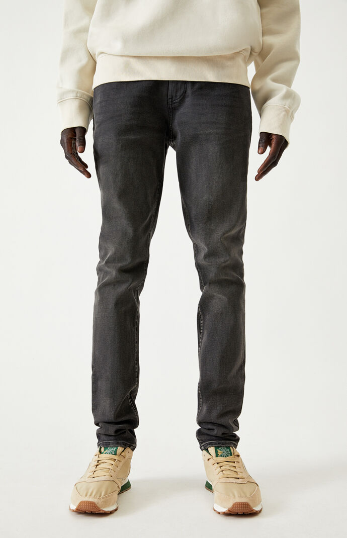 pacsun stacked skinny denim black