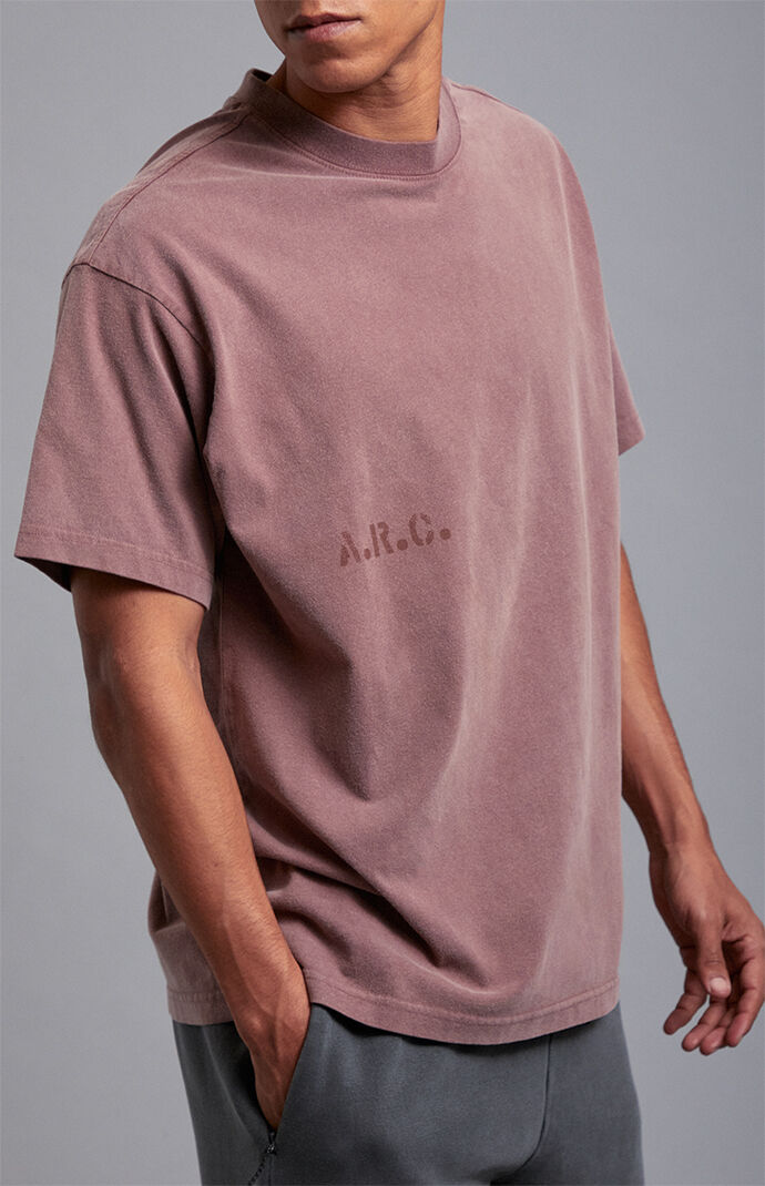 A.R.C. Taupe Vintage Wash Heavyweight Oversized T-Shirt