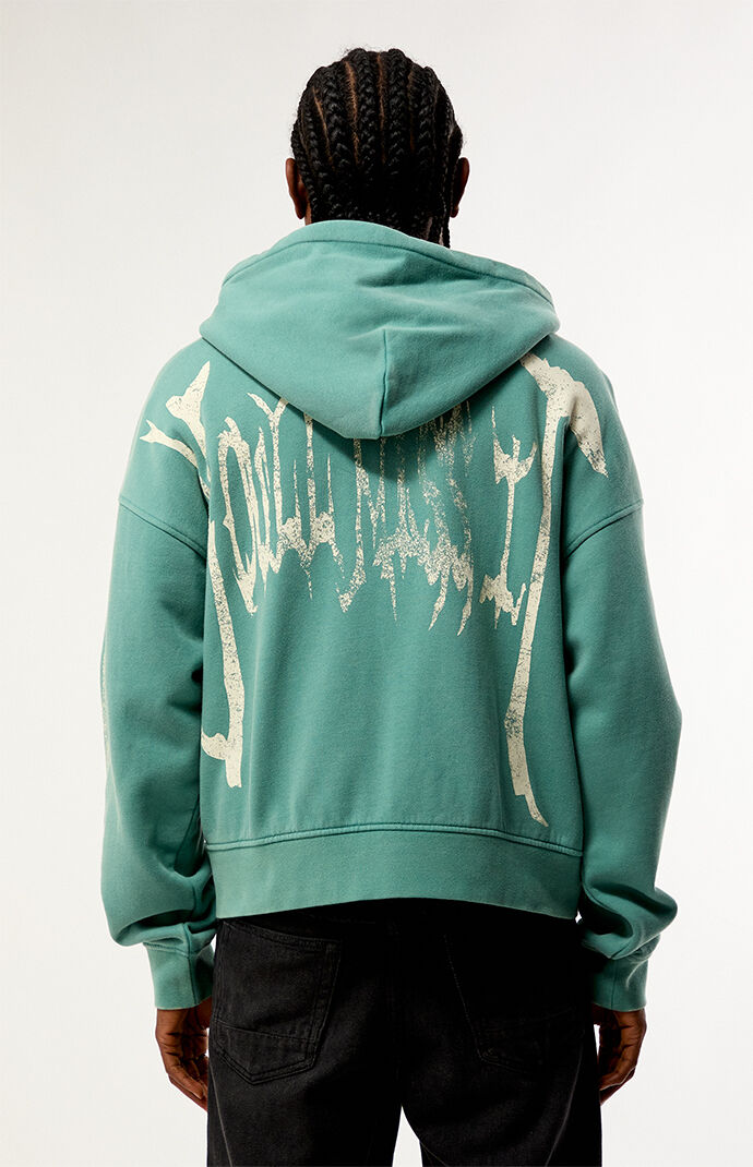 Pacsun Green Don't Blink You'll Miss It Full Zip Hoodie
