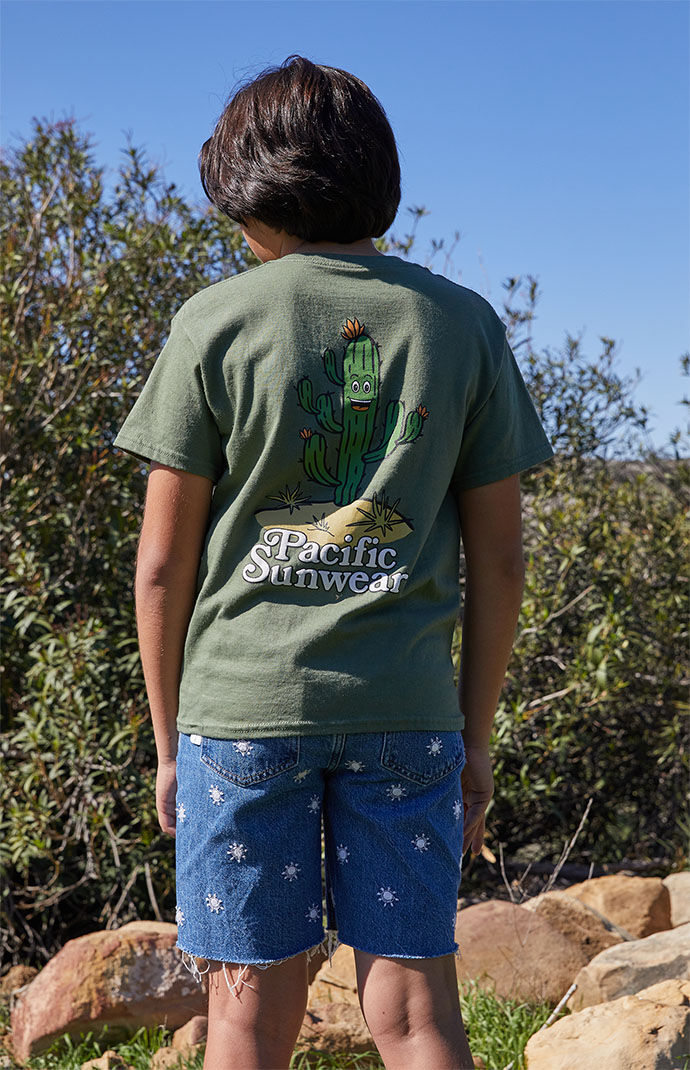 PacSun Kids Medium Blue Sun Embroidery 