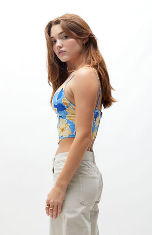 Notched Neck Corset Top image number 3