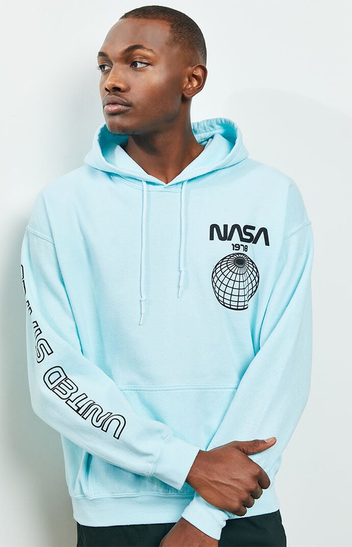 Light blue hot sale nasa hoodie