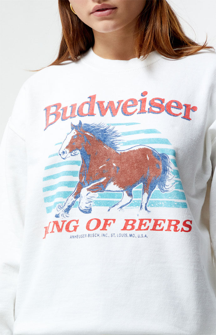 Junk Food Budweiser Crew Neck Sweatshirt PacSun