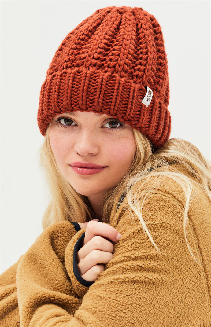 the north face chunky knit beanie 