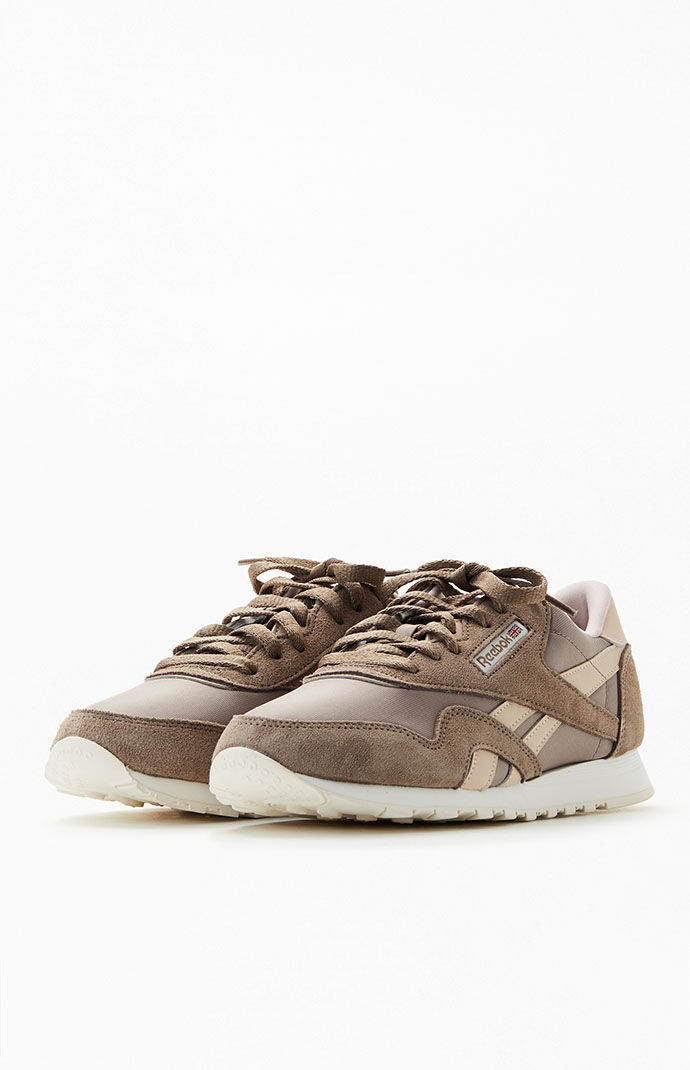 Reebok Women s Taupe Classic Nylon Sneakers PacSun