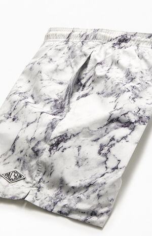 Recycled White Marble 17" Swim Trunks image number 4